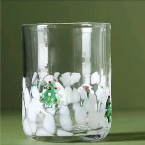 Anthropologie Christmas Tree Icon Glass